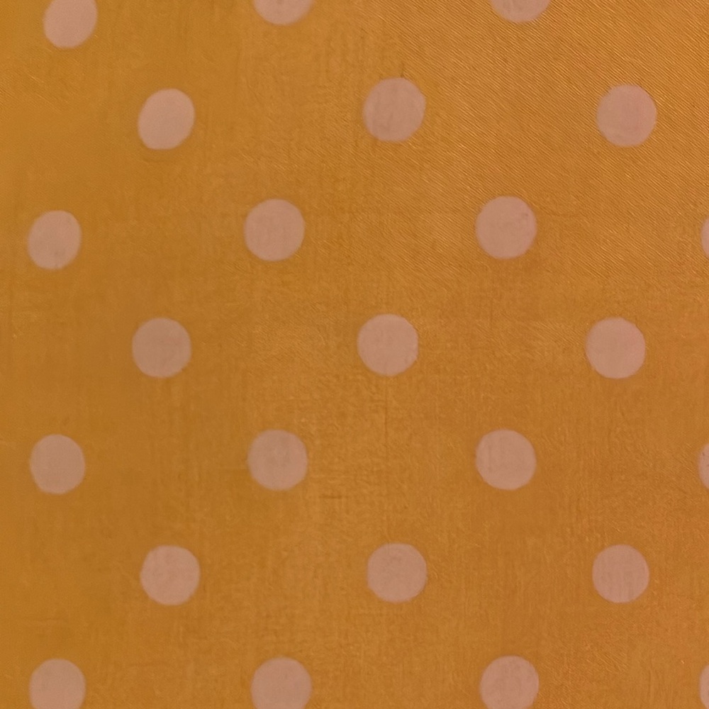 Beautiful yellow polka dot Vintage scarf.